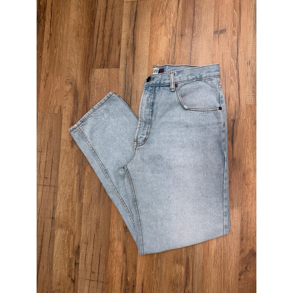 Vintage Bugle Boy Jeans 705 34x30 Light Wash‎ 90s Straight Leg Denim